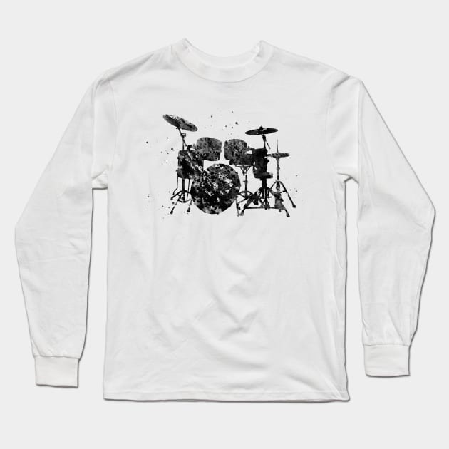 Drums Long Sleeve T-Shirt by erzebeth